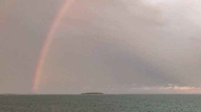 Rainbow Over the Ocean