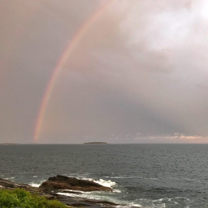 Rainbow Over the Ocean