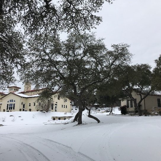 Snow Covering the Mission