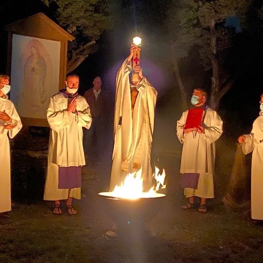 Easter Vigil Fire on Tepeyac - 2021