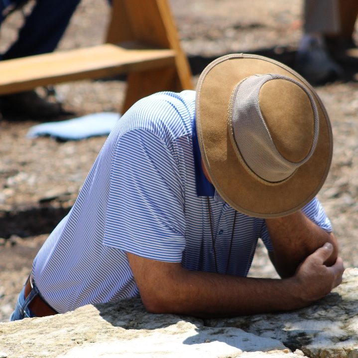 Man in Prayer at the Teocalli