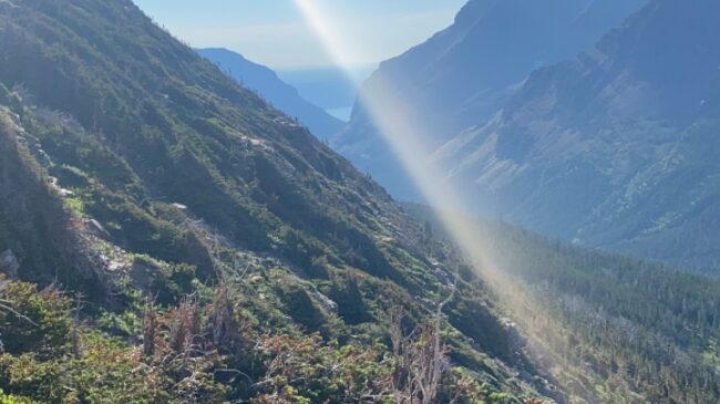 Sun Ray in the Mountains - Br. Mikael Hiking