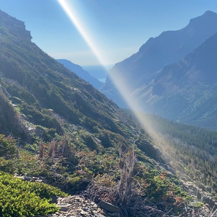 Sun Ray in the Mountains - Br. Mikael Hiking