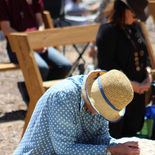 Person in Prayer at the Teocalli