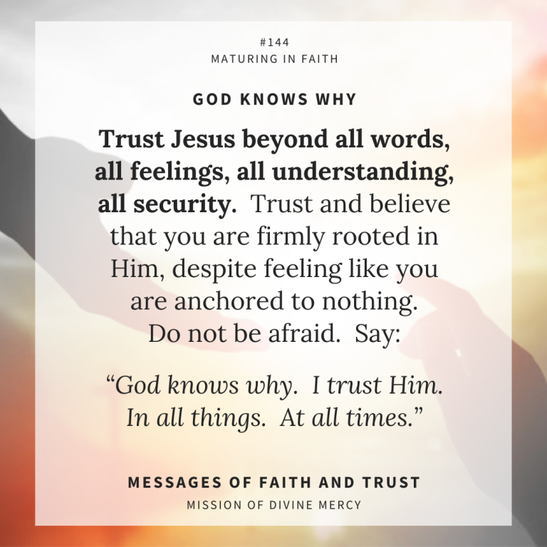 MDM Faith & Trust Messages - November 1, 2021