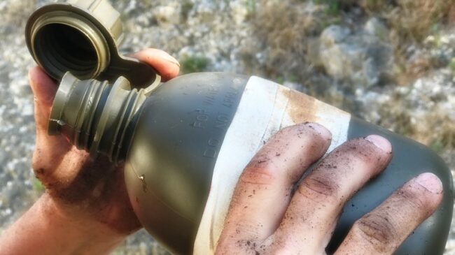 Dirty Drinking Canteen