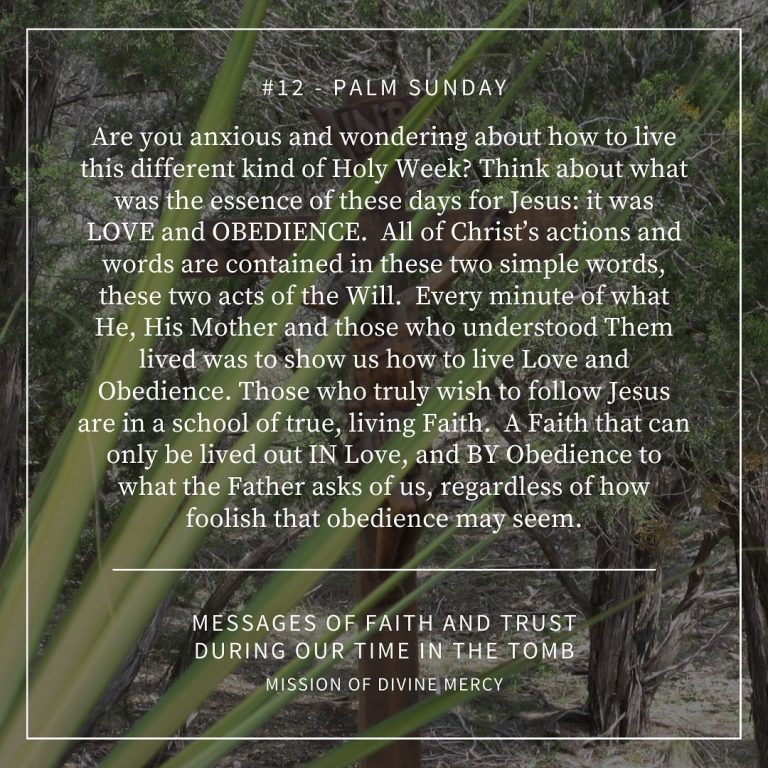 MDM Faith & Trust Messages - April 5, 2020
