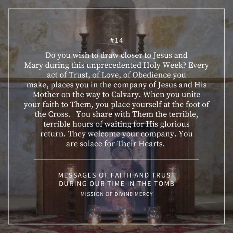 MDM Faith & Trust Messages - April 7, 2020