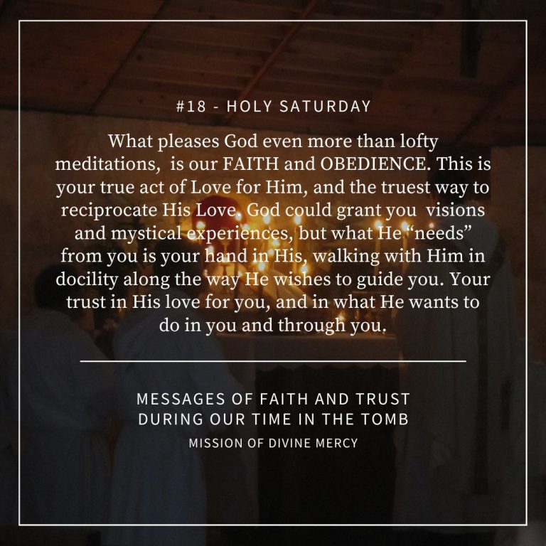 MDM Faith & Trust Messages - April 11, 2020