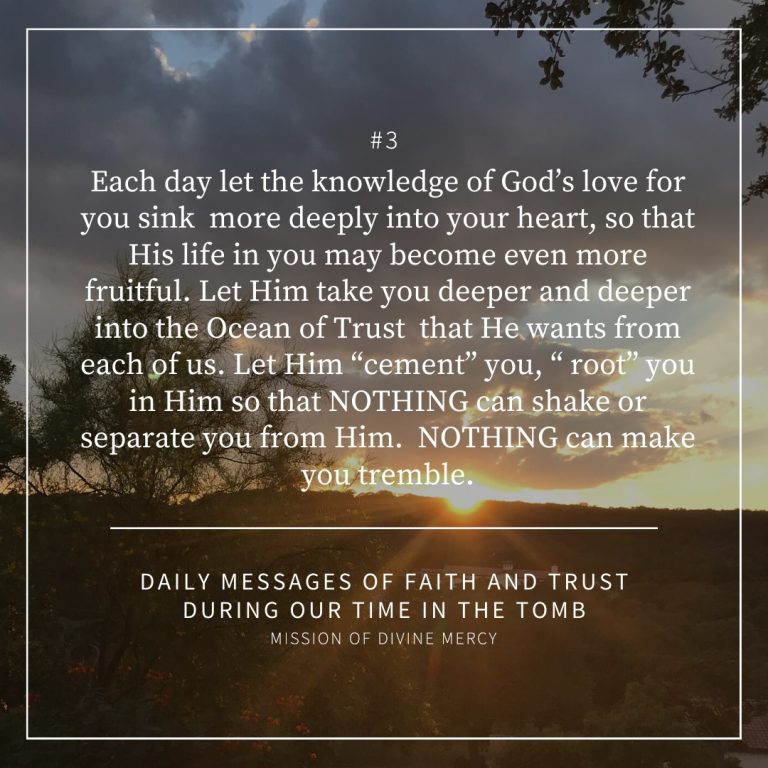 MDM Faith & Trust Messages - March 25, 2020