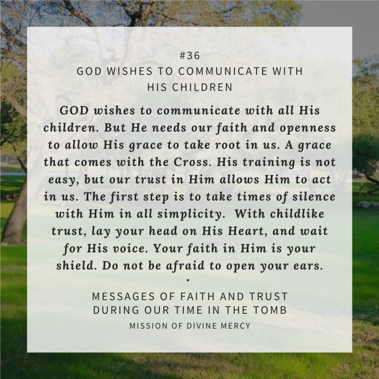 MDM Faith & Trust Messages - May 4, 2020
