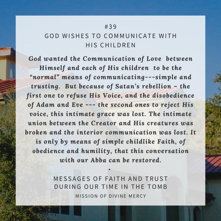 MDM Faith & Trust Messages - May 7, 2020