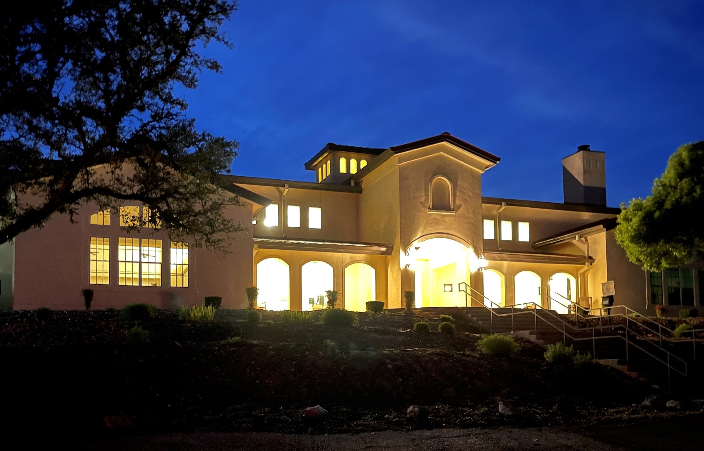 OCC Divine Mercy Center at Night
